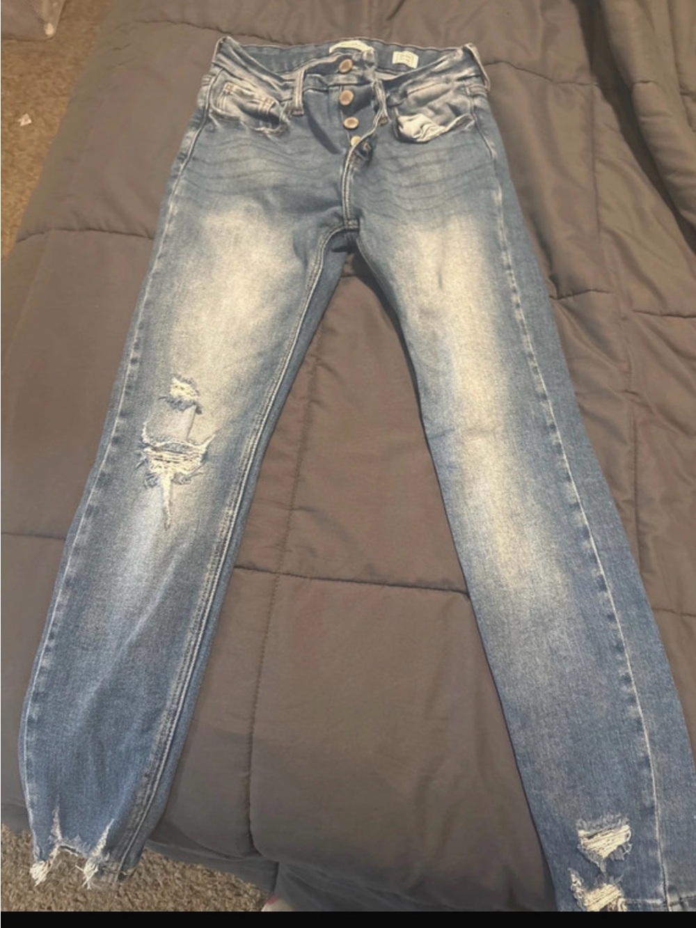 KanCan Light Blue Distressed Skinny Jeans